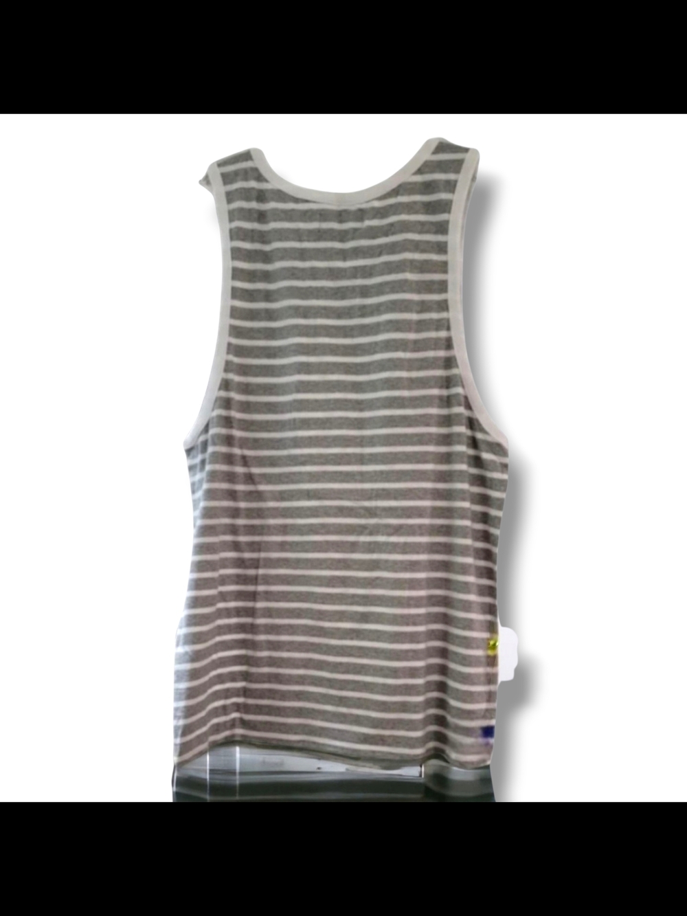 PacSun  Medium Gray & White Striped Tank - Picture 2 of 4